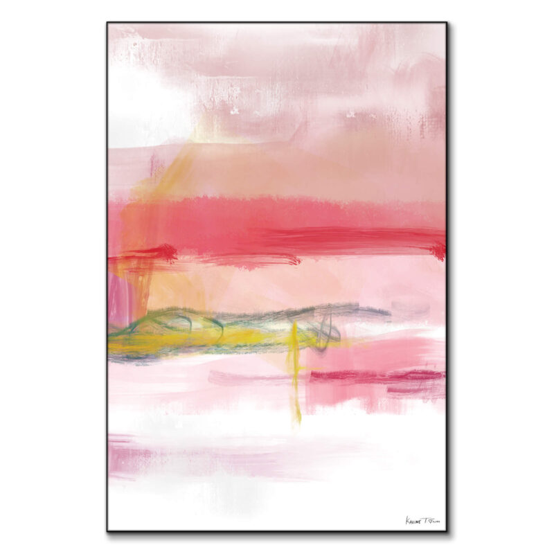 Pink Dance No. 1 Vibrant Wall Art by Karine Tonial Grimm