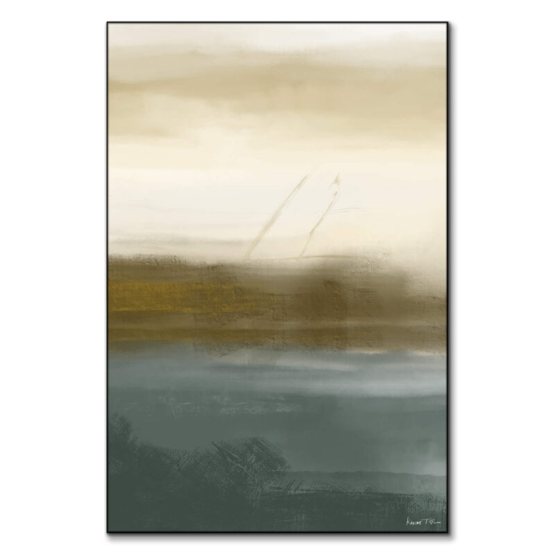 Gold Green No. 1 Green Wall Art by Karine Tonial Grimm