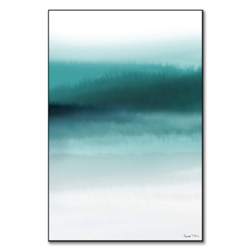 Ocean Colors No. 2 Teal Wall Art by Karine Tonial Grimm