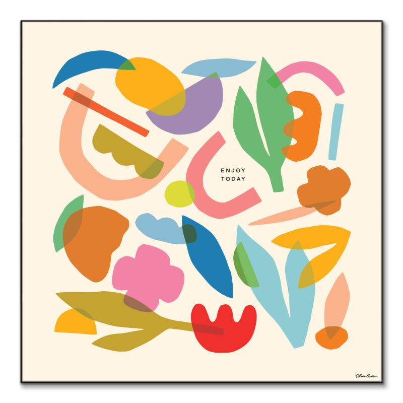 Enjoy Today Colorful Wall Art by Olivia Herrick