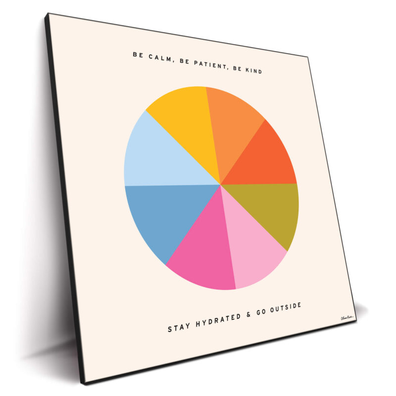 Be Calm Colorful Wall Decor by Olivia Herrick