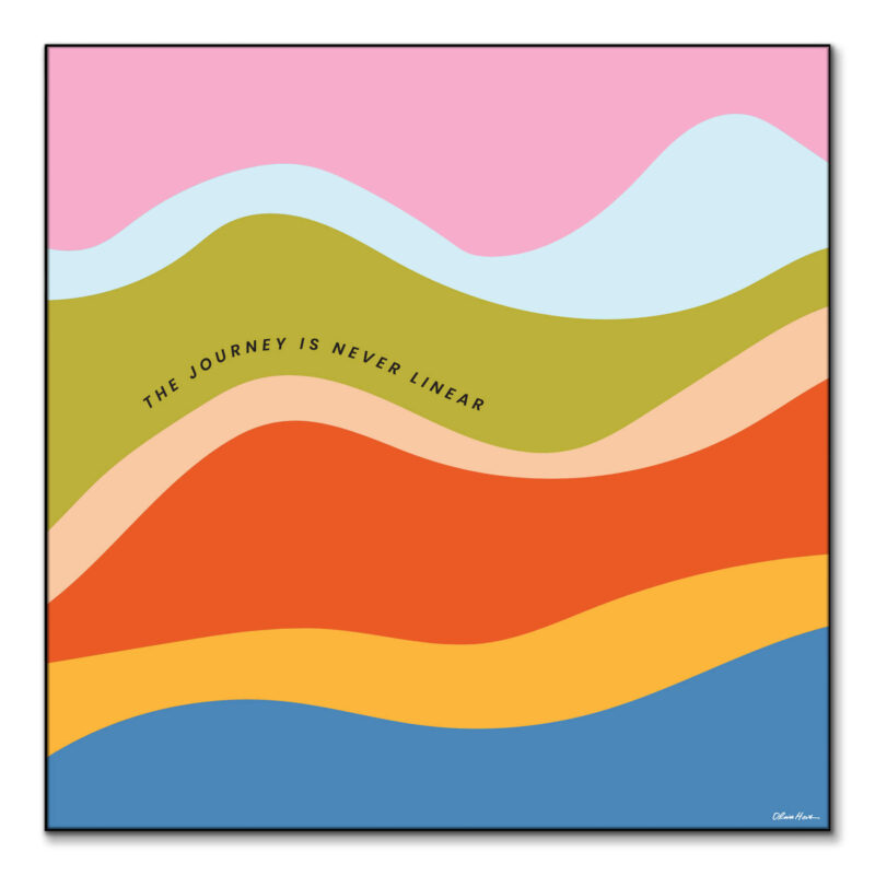 The Journey Colorful Wall Art by Olivia Herrick
