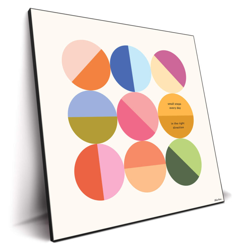Small Steps Colorful Wall Decor by Olivia Herrick
