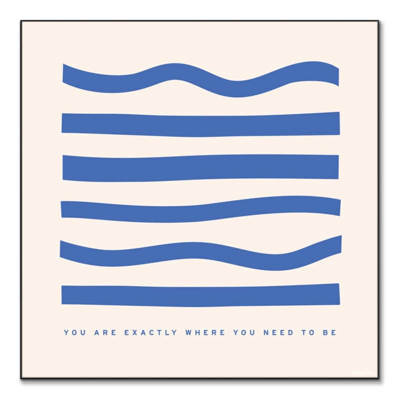 Need To Be Blue Wall Art by Olivia Herrick