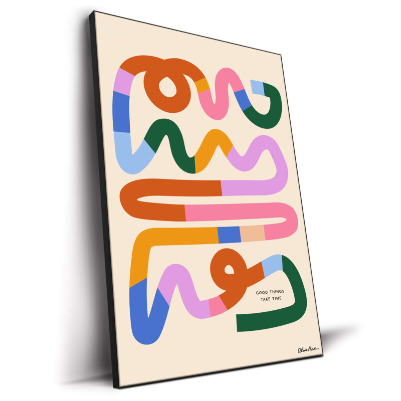 Good Things Puzzle Colorful Wall Decor by Olivia Herrick