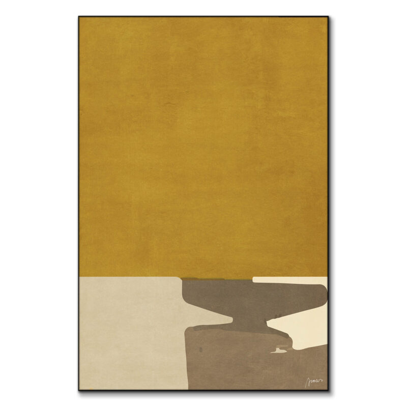 Memories by the Lake Yellow Wall Art by Artur Chen