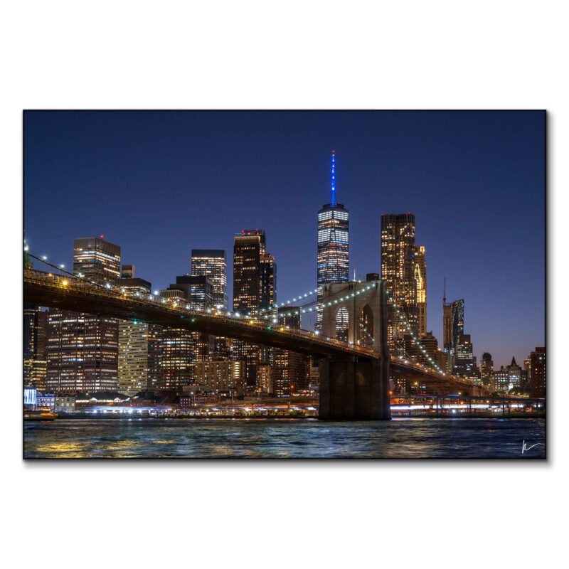 New York at Night Dark Wall Art by Peter Alessandria
