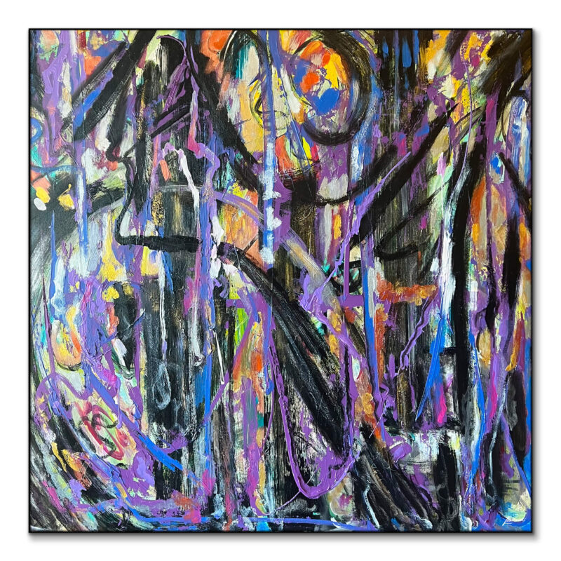 Spring Rain Colorful Wall Art by Bob Lombardi