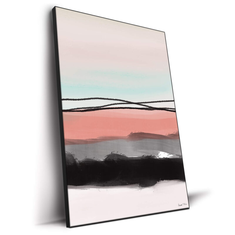 Pink Horizon Colorful Wall Decor by Karine Tonial Grimm