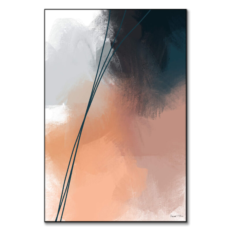 Blow Peach Wall Art by Karine Tonial Grimm