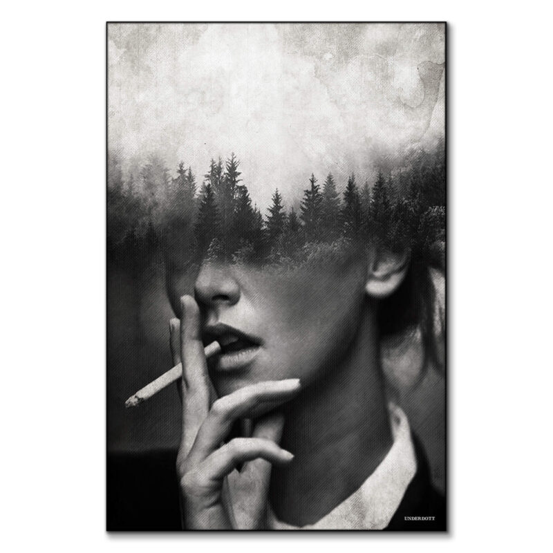 Wilderness Black and White Wall Art by Underdott
