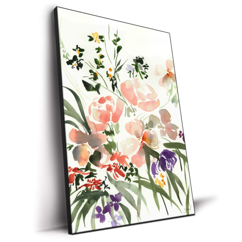 Floral Pink Green Wall Decor by Shelby Kregel