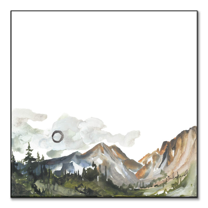 Simple Mountain Yellow Wall Art by Shelby Kregel