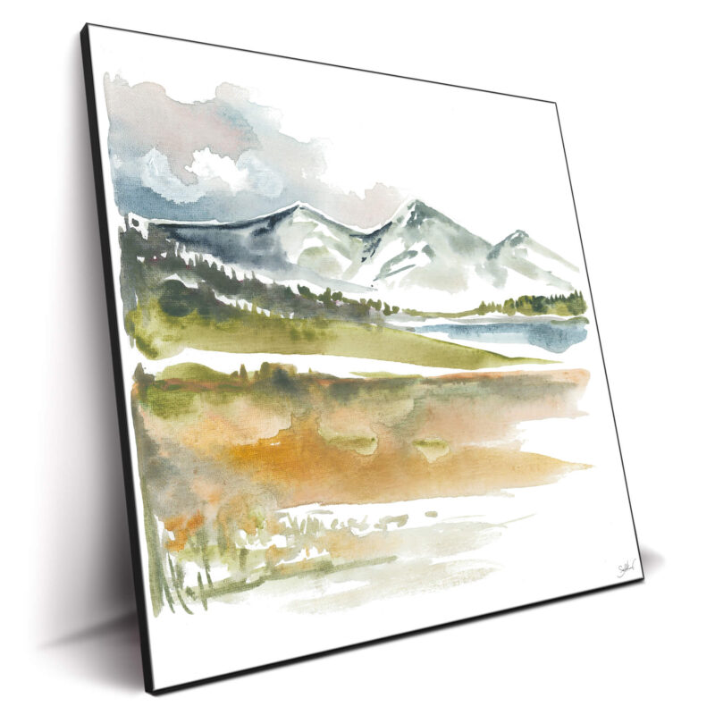 Mountains in the Distance Green Wall Decor by Shelby Kregel
