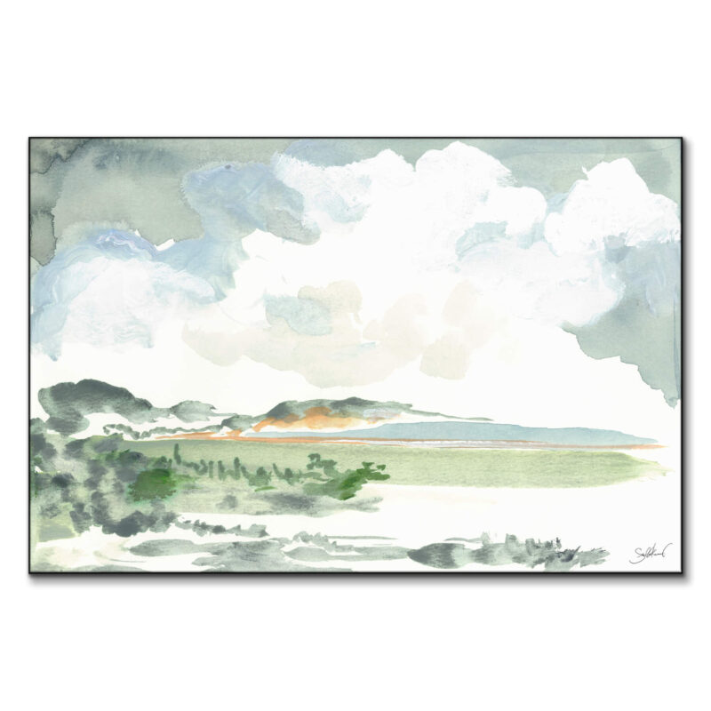 Distant Landscape Green Wall Art by Shelby Kregel