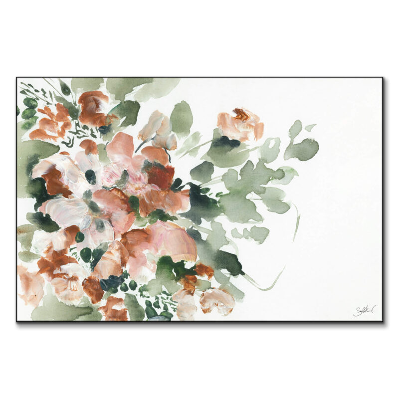 Warm Orange Flowers Warm Wall Art by Shelby Kregel