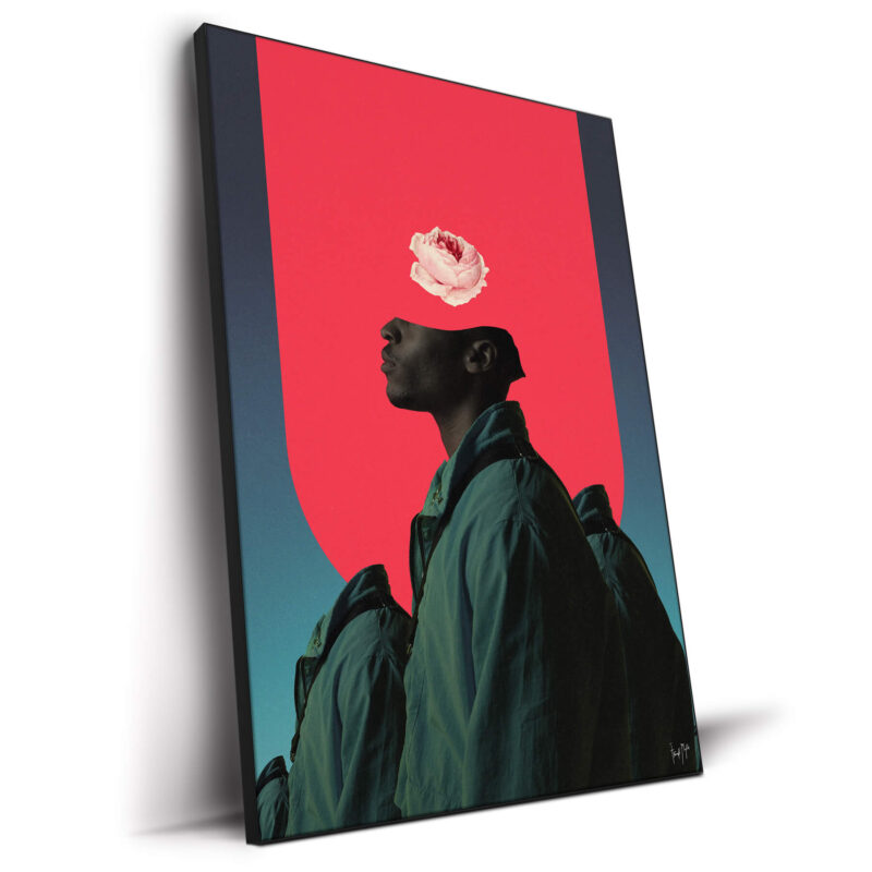 Every Man is a Mountain Dark Wall Decor by Frank Moth