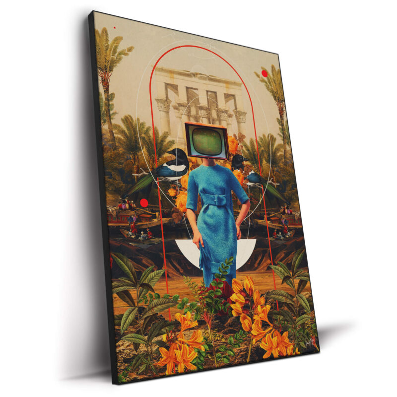 Her Asymmetries Warm Wall Decor by Frank Moth