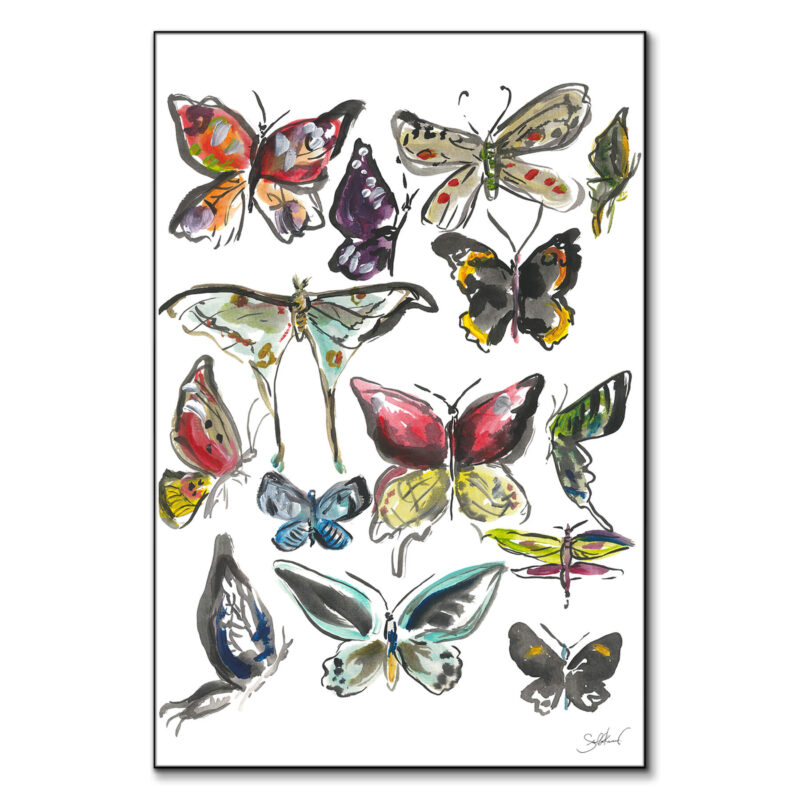 Butterfly Watercolor Wall Art by Shelby Kregel