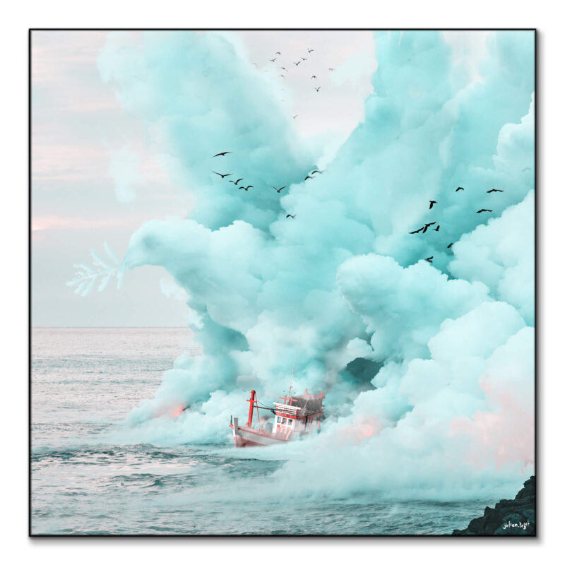 Peaceful Cool Wall Art by Julien Tabet