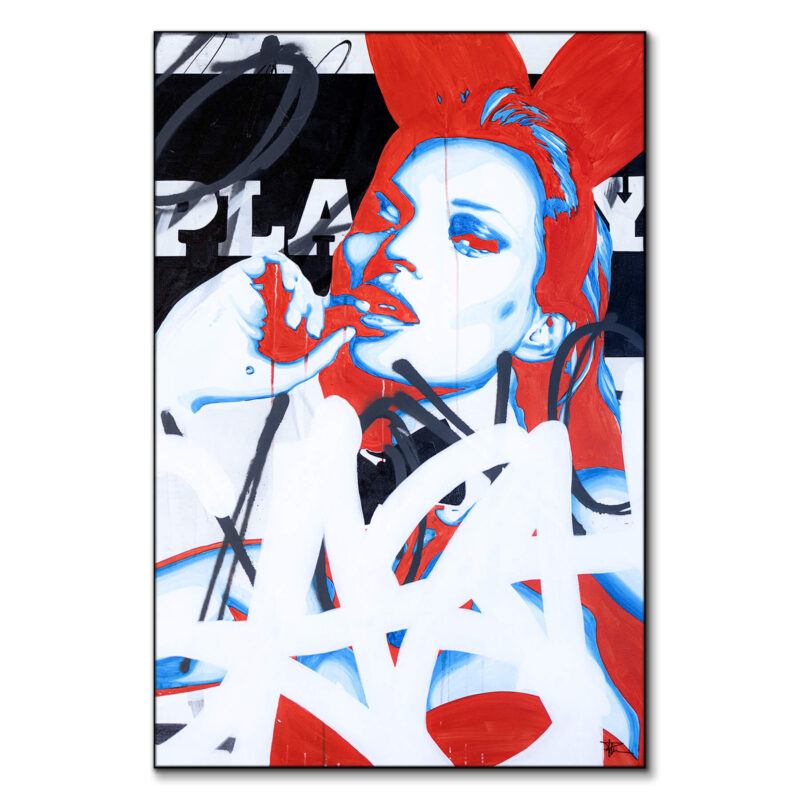 Street Bunny Colorful Wall Art by P Muir Art