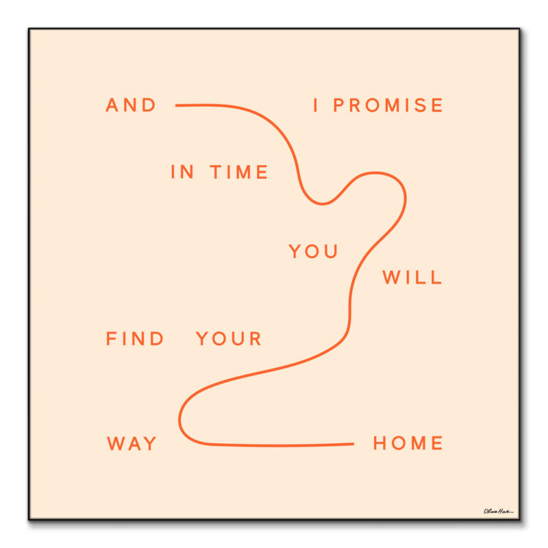 Find Your Way Home Yellow Wall Art by Olivia Herrick
