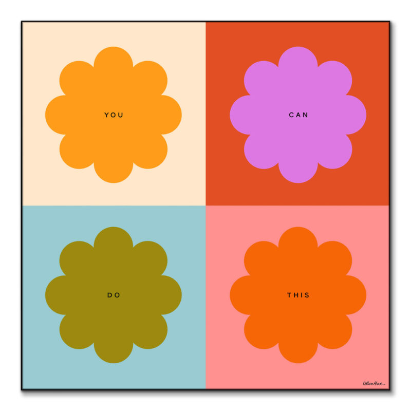 You Can Do This Colorful Wall Art by Olivia Herrick