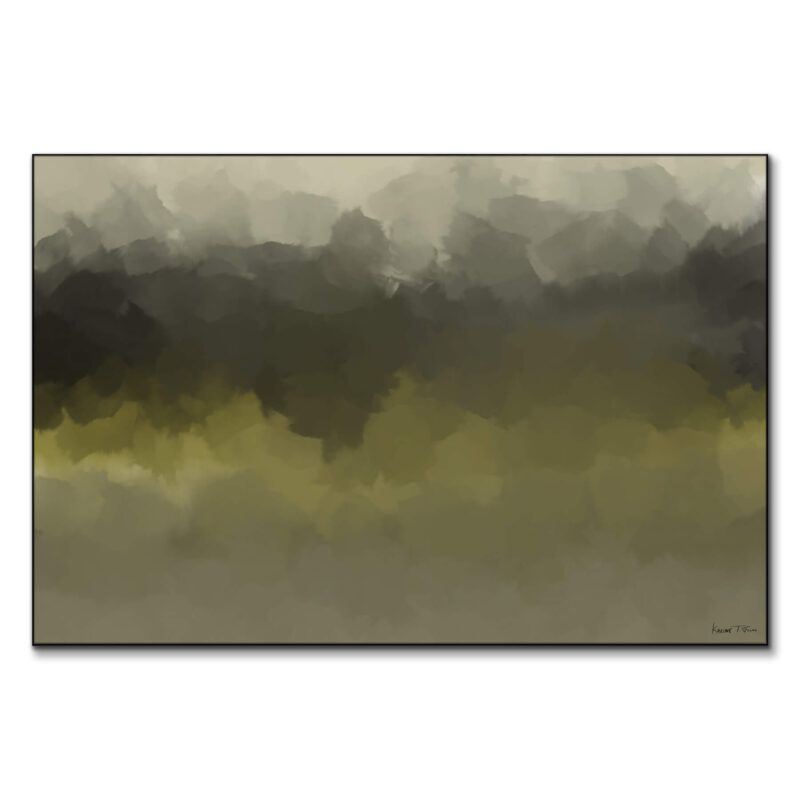 Green Median Green Wall Art by Karine Tonial Grimm