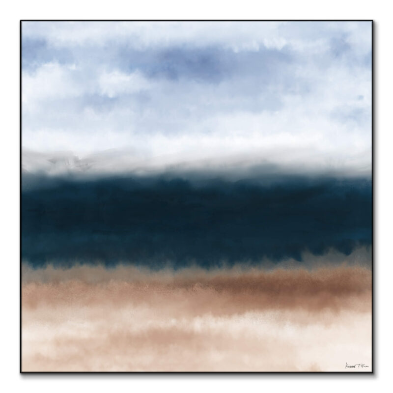 Ilhota Blue Wall Art by Karine Tonial Grimm