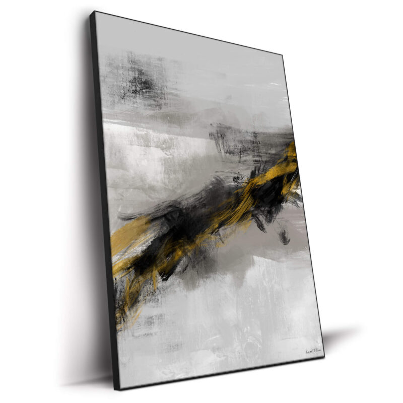 Black Night No. 2 Grey Wall Decor by Karine Tonial Grimm
