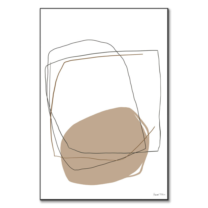 Feel No. 2 White Wall Art by Karine Tonial Grimm