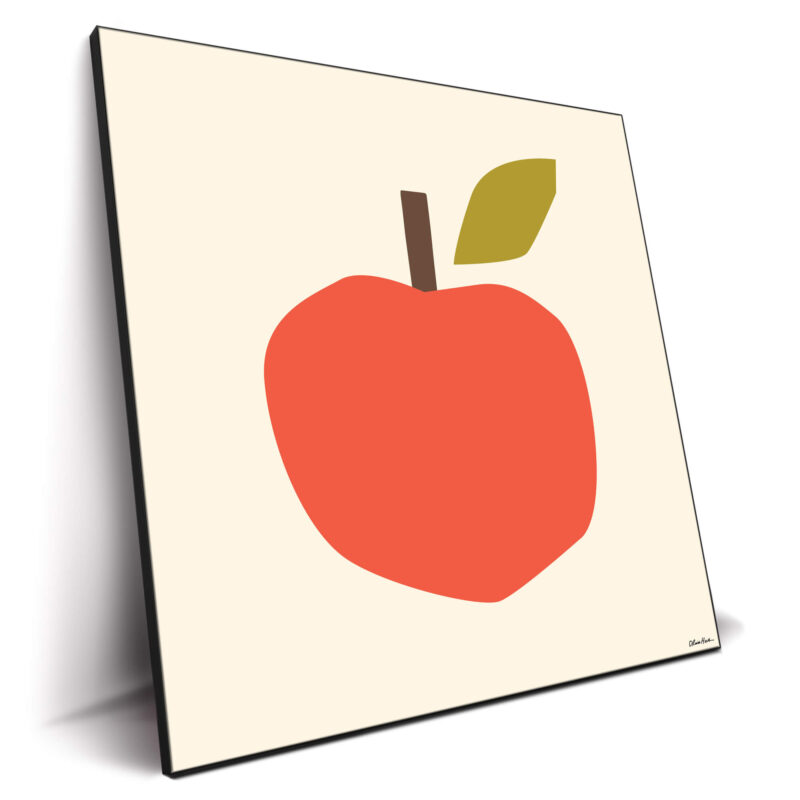 Minimalist Apple Wall Decor by Olivia Herrick