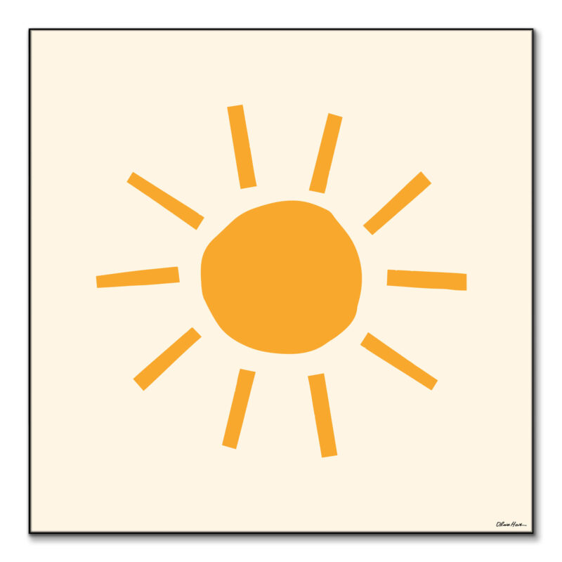 Simple Sunshine Yellow Wall Art by Olivia Herrick