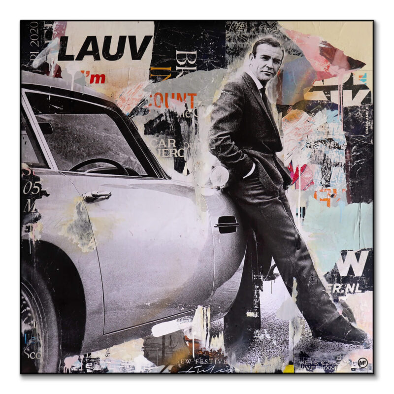 James Bond Licensed Troubleshooter Black and White Wall Art by Michiel Folkers