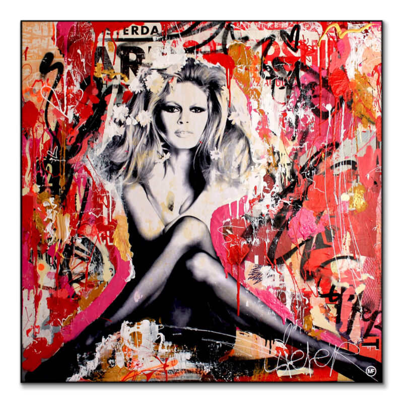 Brigitte is in St-Tropez again Warm Wall Art by Michiel Folkers