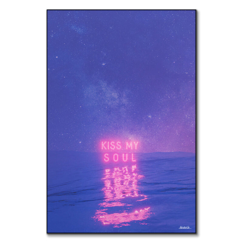 Kiss My Soul Vibrant Wall Art by Davansh Atry