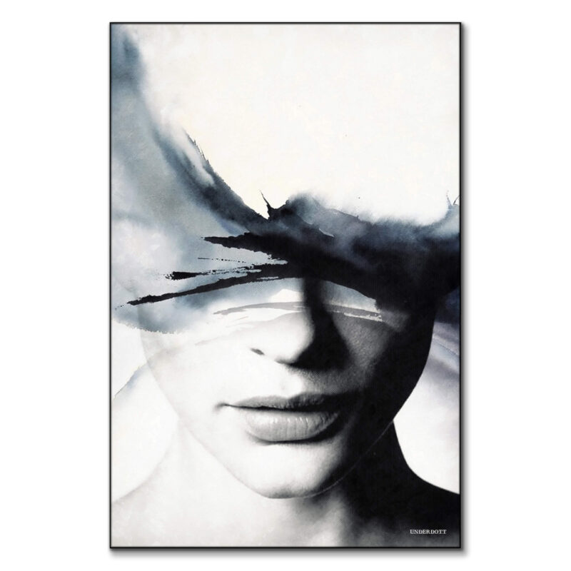 Another Blue Dream Black and White Wall Art by Underdott