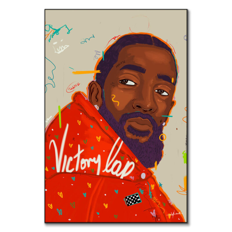 Victory Lap Vibrant Wall Art by Nuwarhol