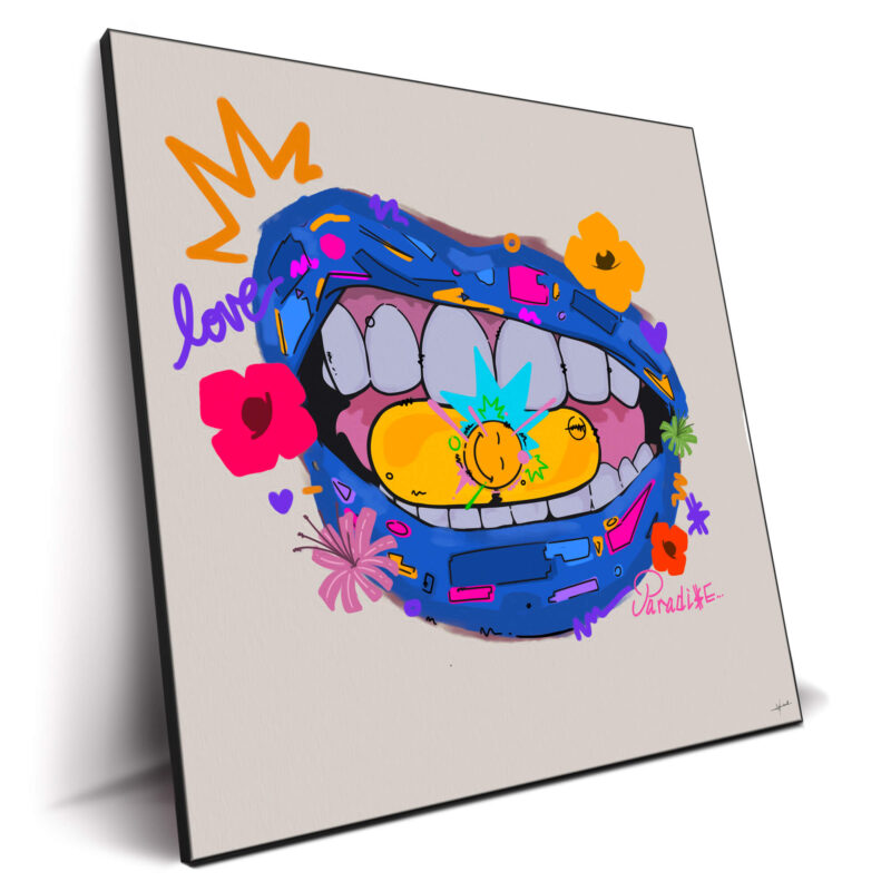 Happy Pill Vibrant Wall Decor by Nuwarhol