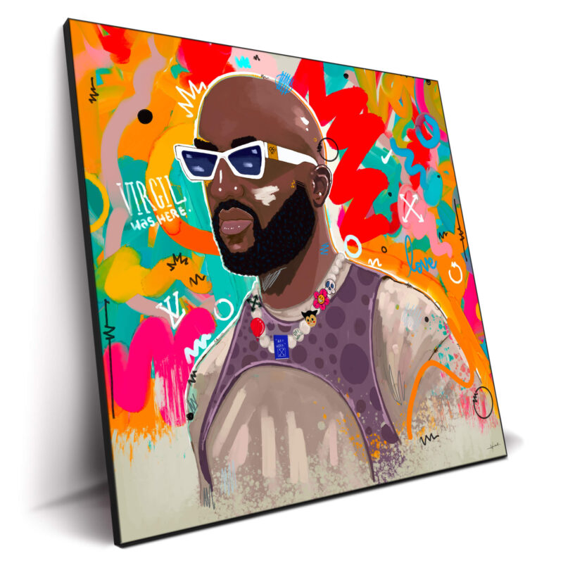 Virgil Was Here Vibrant Wall Decor by Nuwarhol