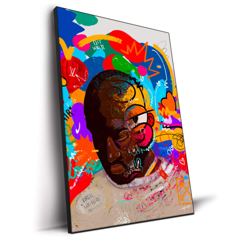 Virgil Was Here Deconstructed Vibrant Wall Decor by Nuwarhol