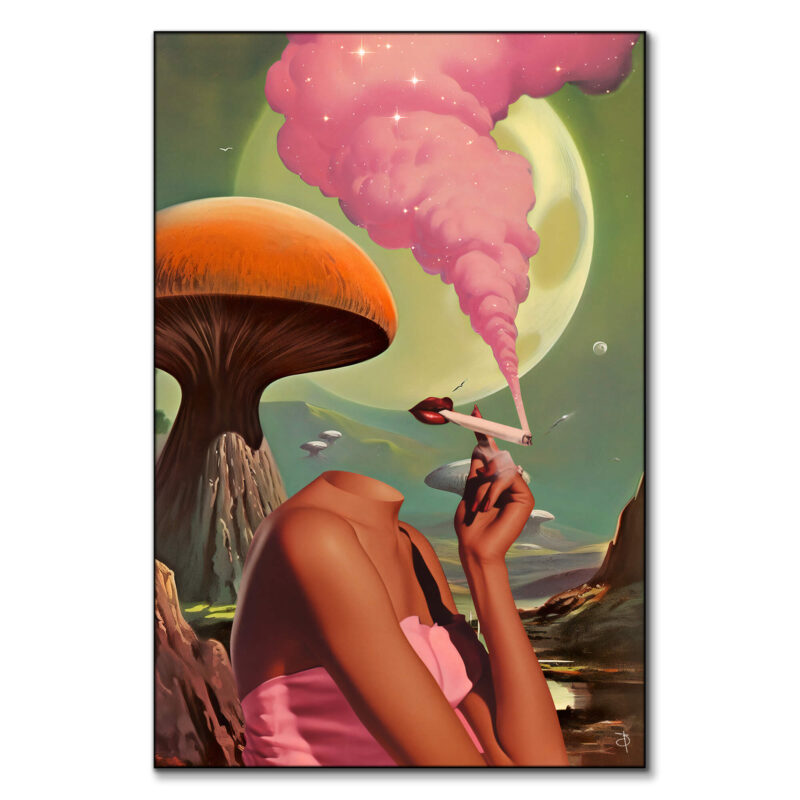 Smoke Cap Green Wall Art by BambashkART