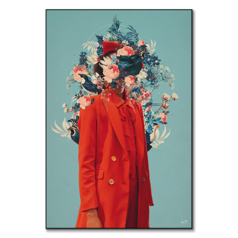 The Inner Beauty of my Insecurities Red Wall Art by Frank Moth