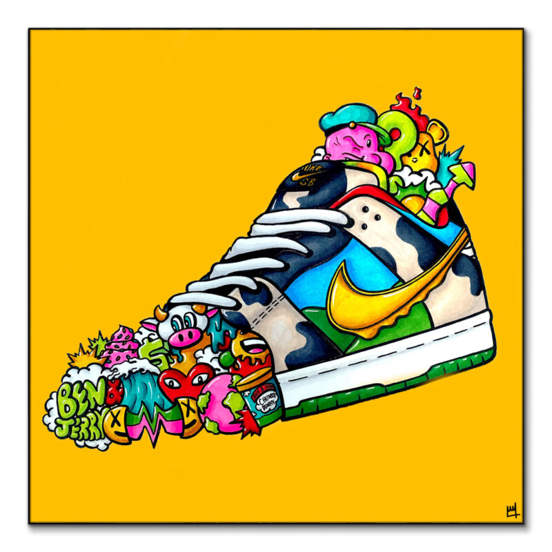 Laced Up Vibrant Wall Art by Wegs.Art