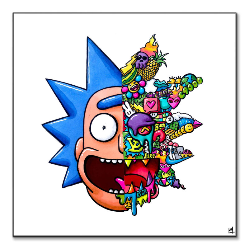 Rick Vibrant Wall Art by Wegs.Art