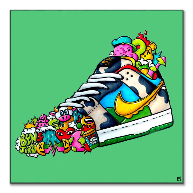 Ben and Jerry's Vibrant Wall Art by Wegs.Art