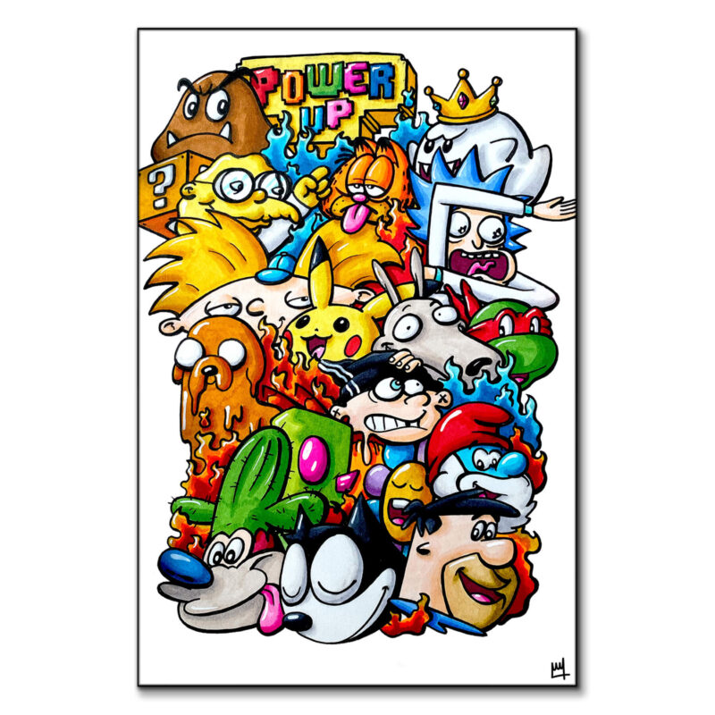 Cartoons Colorful Wall Art by Wegs.Art