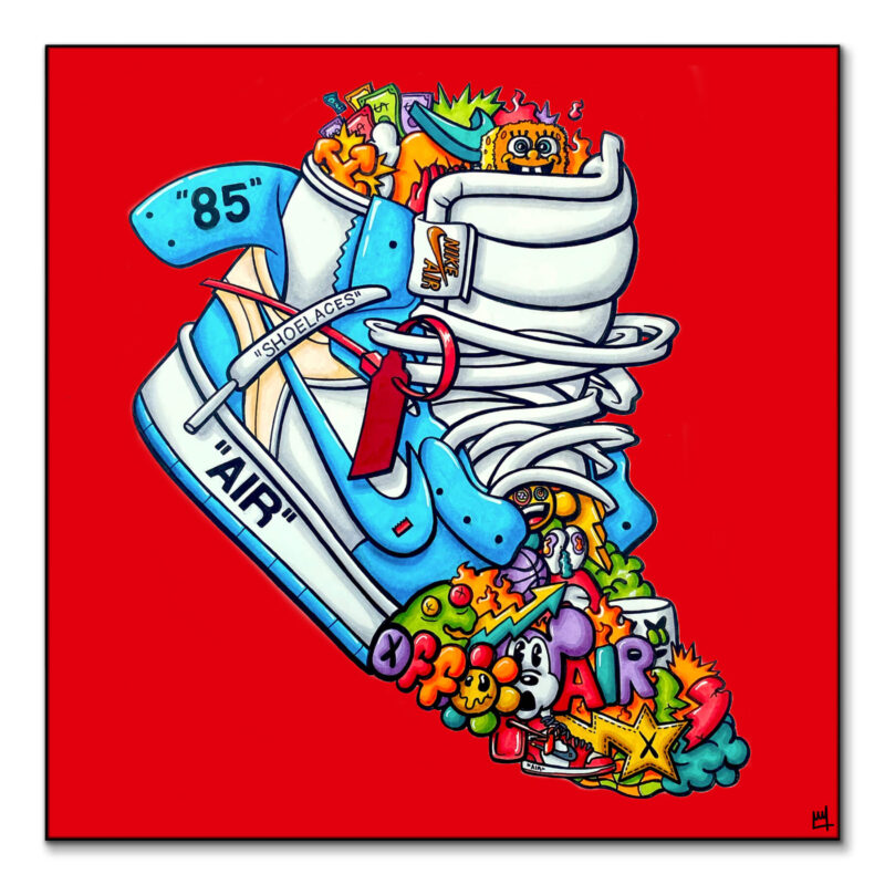 Air Jordan Vibrant Wall Art by Wegs.Art