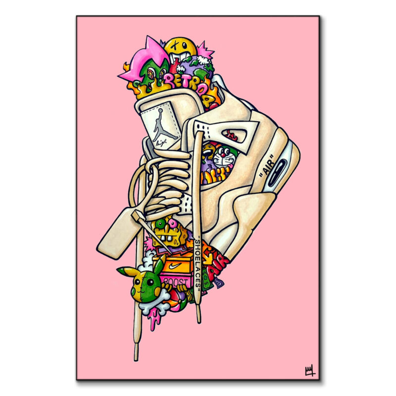 New Shoes Pink Wall Art by Wegs.Art