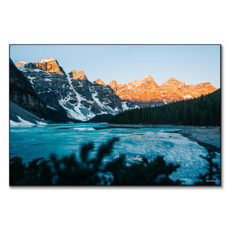 Frozen Sunrise Blue Wall Art by Jared Q. Gunderson